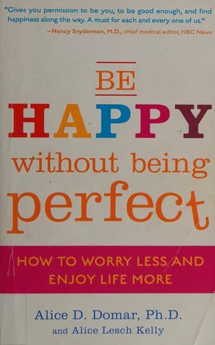 Tapa de Be happy without being perfect