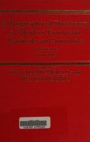 Tapa de Biographical Dictionary of Modern European Radicals and Socialists