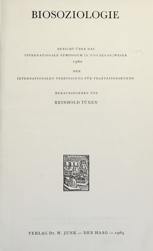 Tapa de Biosoziologie