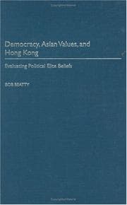 Tapa de Democracy, Asian values, and Hong Kong