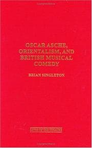 Tapa de Oscar Asche, Orientalism, and British Musical Comedy (Contributions in Drama and Theatre Studies)