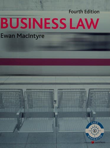Tapa de Business law