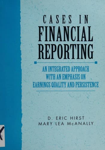 Tapa de Cases in Financial Reporting
