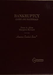 Tapa de Cases and materials on bankruptcy