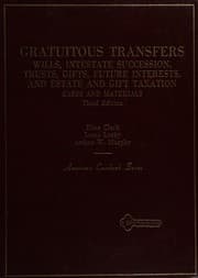 Tapa de Cases and materials on gratuitous transfers