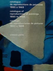 Tapa de Catalogue de reproductions de peintures 1860 a 1969