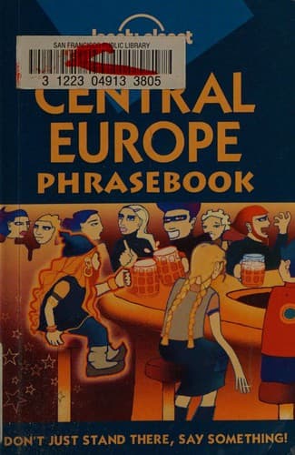 Tapa de Central Europe phrasebook.