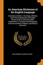 Tapa de An American Dictionary of the English Language