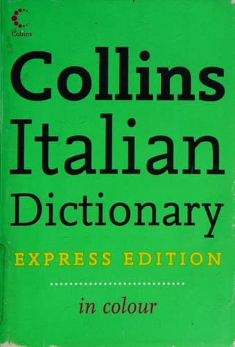 Tapa de Collins Italian dictionary