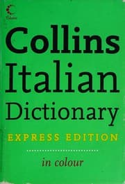 Tapa de Collins Italian dictionary