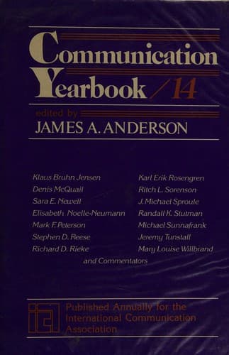 Tapa de Communication Yearbook