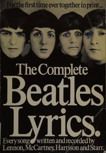 Tapa de The complete Beatles lyrics