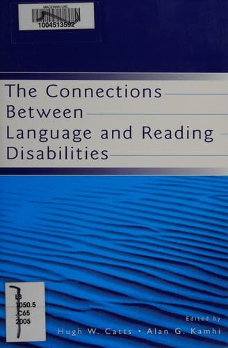 Tapa de The connections between language and reading disabilities