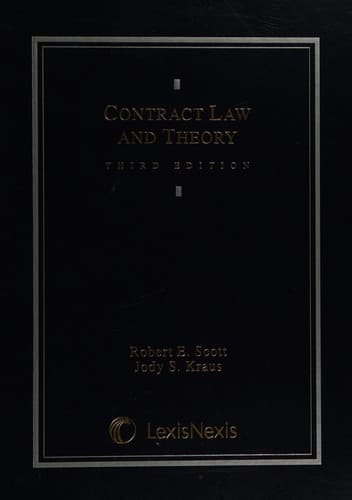 Tapa de Contract law and theory