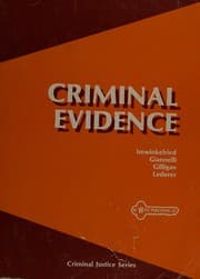 Tapa de Criminal evidence