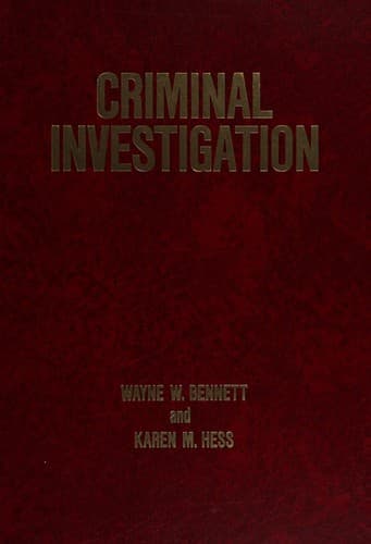Tapa de Criminal investigation