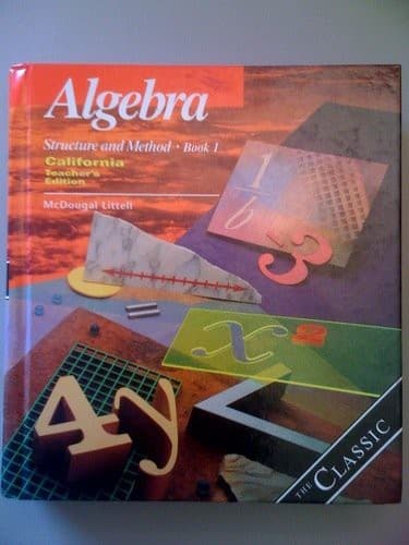 Tapa de Algebra Structure And Method Book 1