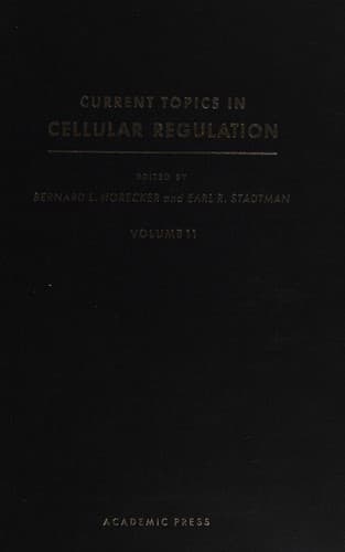 Tapa de Current topics in cellular regulation