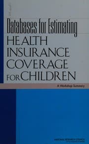 Tapa de Databases for Estimating Health Insurance Coverage for Children