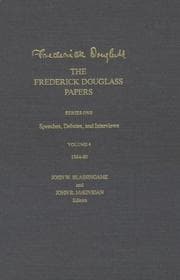 Tapa de The Frederick Douglass Papers: Volume 4, Series One