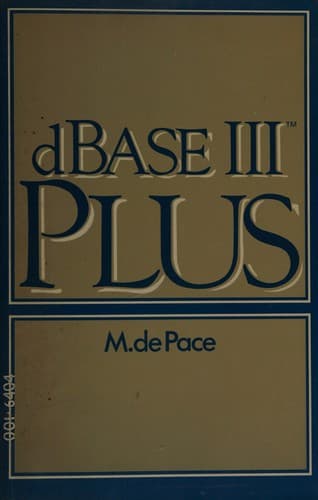 Tapa de DBase III Plus
