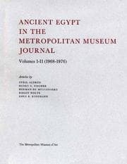 Tapa de Ancient Egypt in The Metropolitan Museum "Journal" Volumes 1-11 (1968-1976)