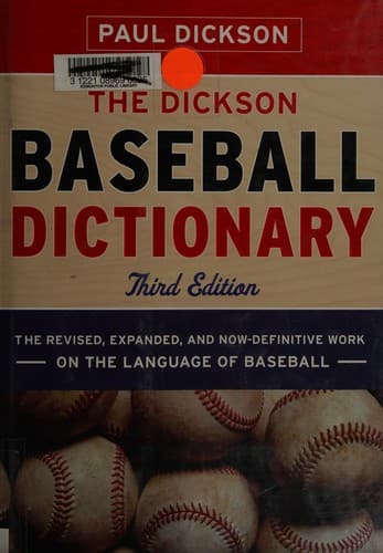 Tapa de The Dickson baseball dictionary