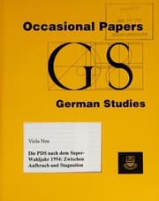 Tapa de Die PDS nach dem Super-Wahljahr 1994