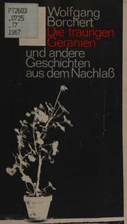 Tapa de Die traurigen Geranien