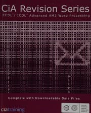Tapa de ECDL/ICDL advanced AM3 word processing using Microsoft Word
