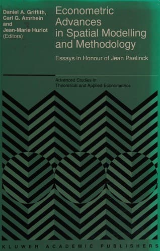 Tapa de Econometric advances in spatial modeling and methodology