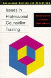 Tapa de Issues in Professional Counsellor Training (Counselor Trainer and Supervisor)