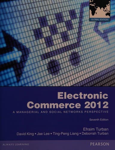 Tapa de Electronic Commerce 2012 Global Edition