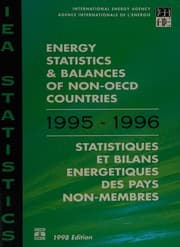 Tapa de Energy Statistics and Balances of Non-Oecd Countries 1995/1996