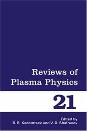 Tapa de Reviews of plasma physics