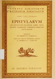 Tapa de Epistularum ad Quintum fratrem libri tres