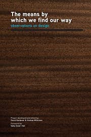 Tapa de The means by which we find our way; Observations on Design