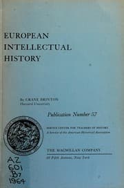 Tapa de European intellectual history