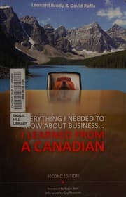 Tapa de Everything I needed to know about business-- I learned from a Canadian
