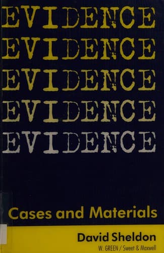 Tapa de Evidence