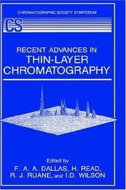 Tapa de Recent advances in thin-layer chromatography