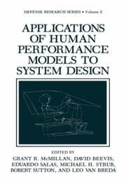 Tapa de Applications of human performance models to system design