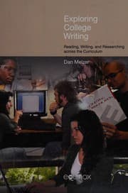 Tapa de Exploring college writing