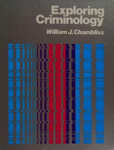 Tapa de Exploring criminology