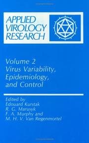 Tapa de Virus variability, epidemiology, and control