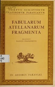 Tapa de Fabularum atellanarum fragmenta