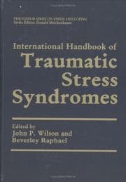 Tapa de International handbook of traumatic stress syndromes