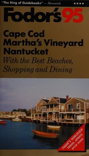 Tapa de Cape Cod, Martha's Vineyard, Nantucket '95