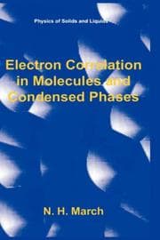 Tapa de Electron correlation in molecules and condensed phases