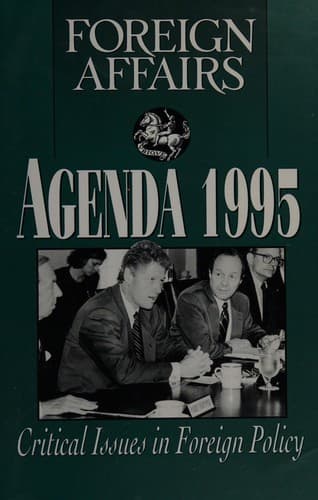 Tapa de Foreign affairs agenda 1995